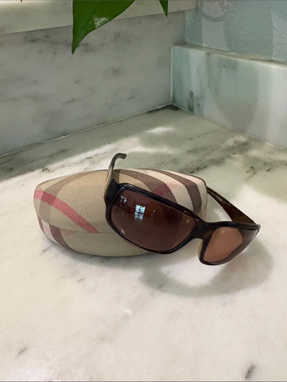 Burberry Women's Tortoiseshell Sunglasses with Brown Lenses